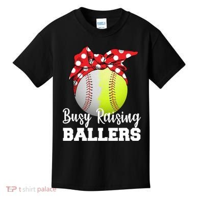 Busy Raising Ballers Kids T-Shirt
