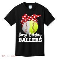 Busy Raising Ballers Kids T-Shirt thumb 0