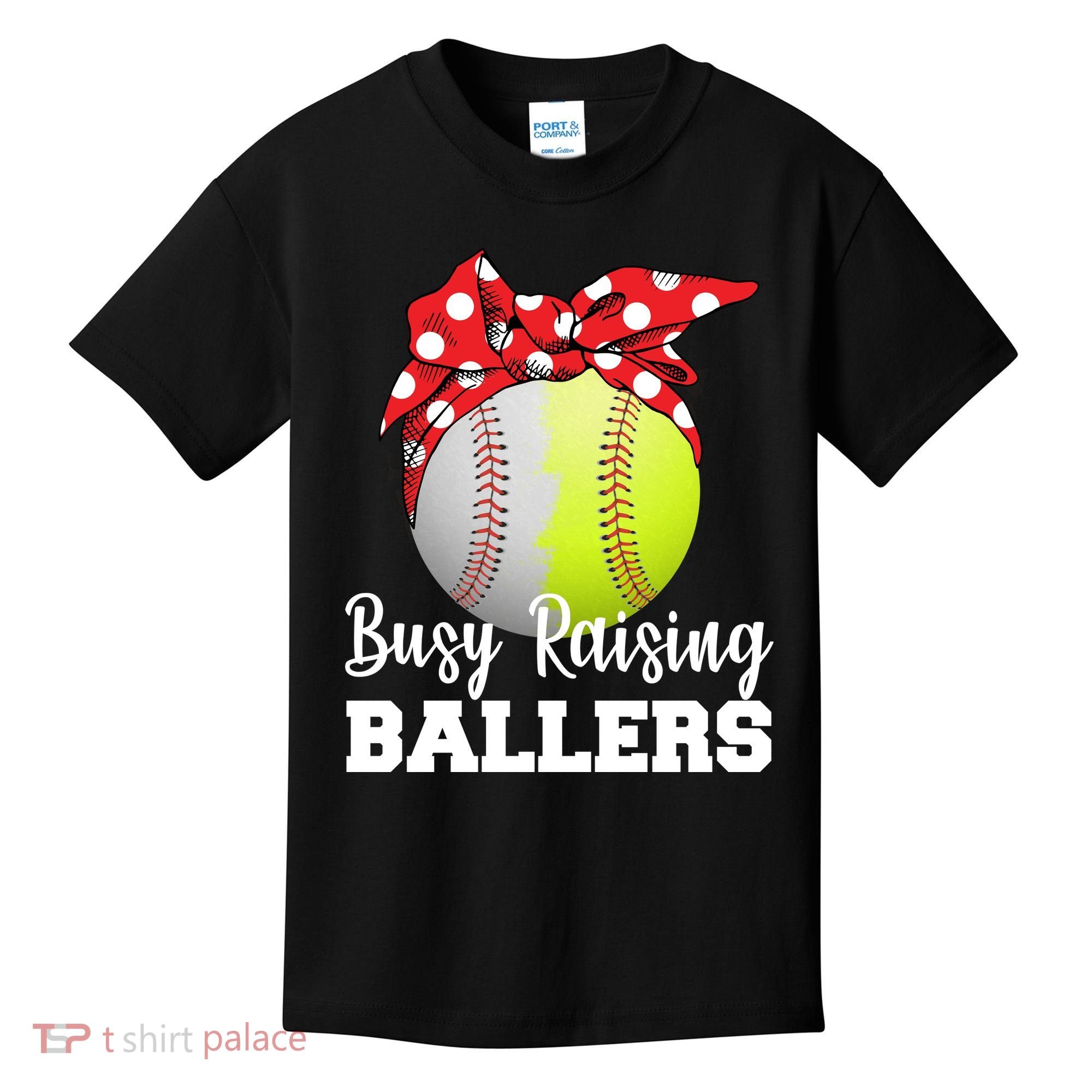 Busy Raising Ballers Kids T-Shirt