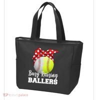Busy Raising Ballers Tote Bag thumb 3