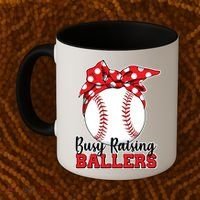 Busy Raising Ballers Baseball Parents Coffee Mug thumb 2