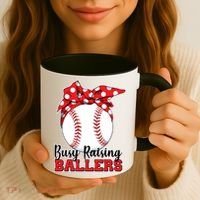 Busy Raising Ballers Baseball Parents Coffee Mug thumb 3