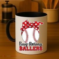 Busy Raising Ballers Baseball Parents Coffee Mug thumb 4