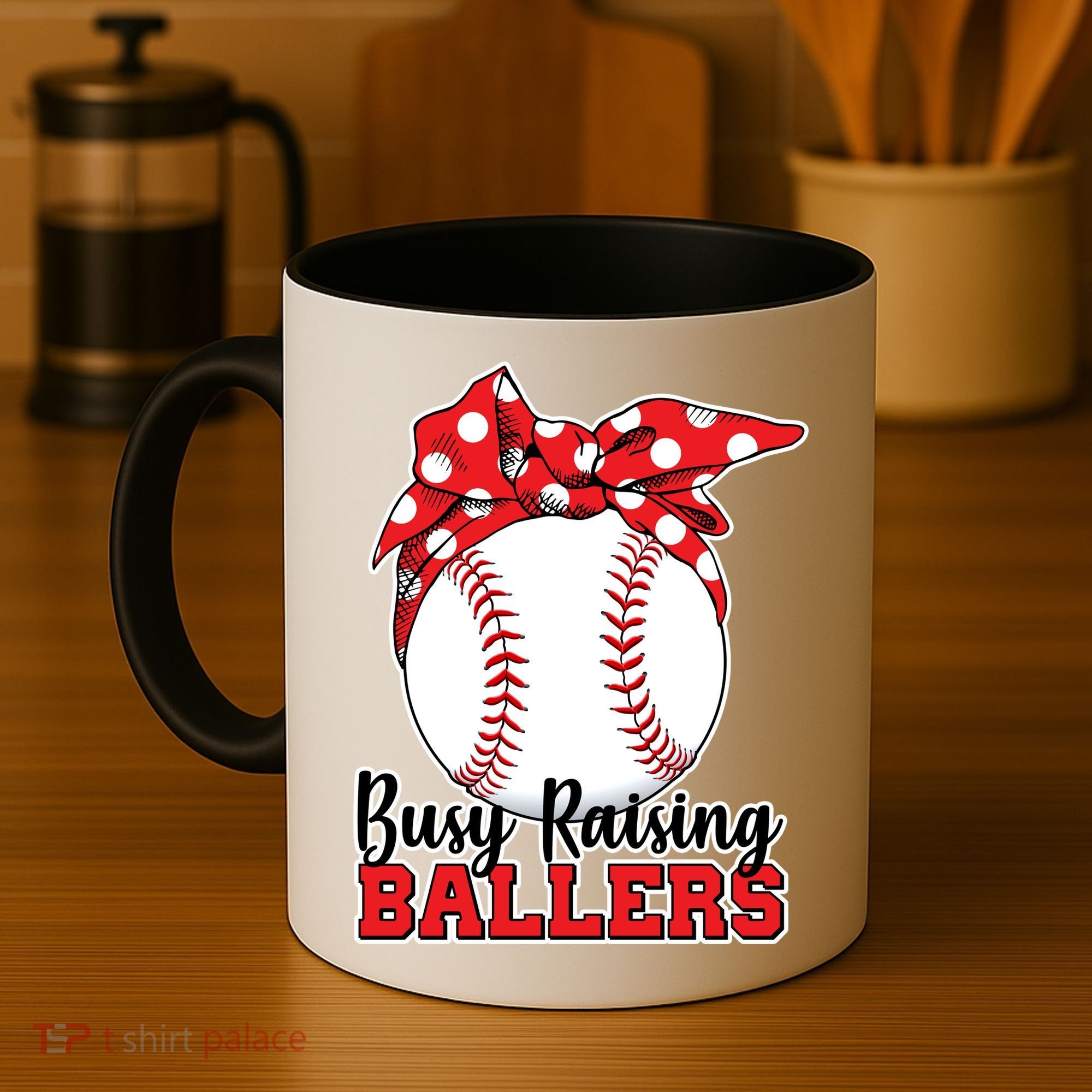 Busy Raising Ballers Baseball Parents Coffee Mug
