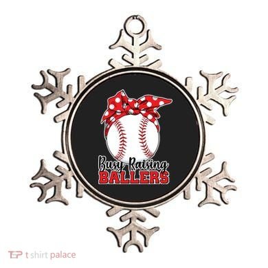 Busy Raising Ballers Baseball Parents Ornament