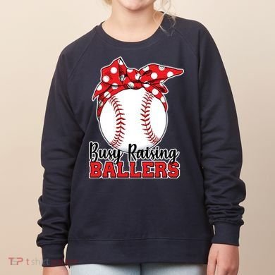 Busy Raising Ballers Baseball Parents Women's Sweatshirt
