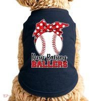 Busy Raising Ballers Baseball Parents Doggie Tank thumb 0