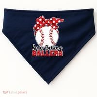 Busy Raising Ballers Baseball Parents USA-Made Doggie Bandana thumb 0