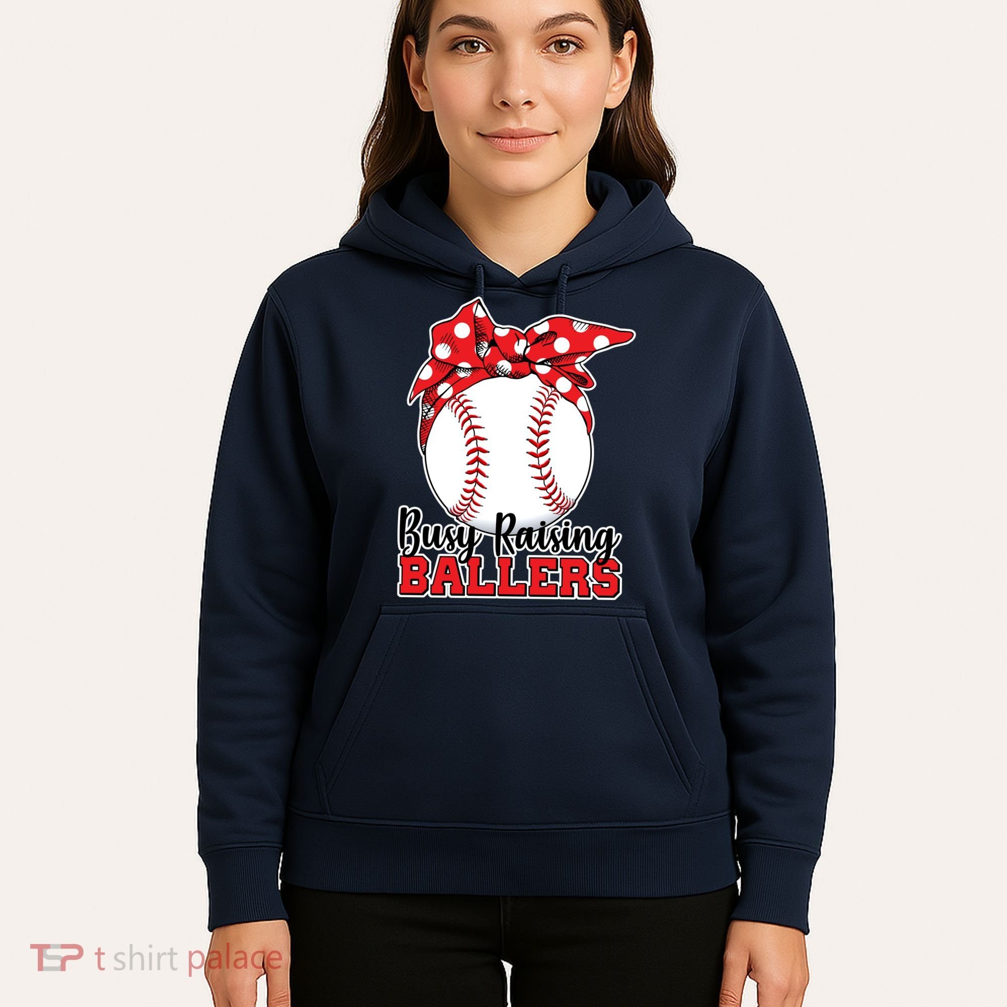 Busy Raising Ballers Baseball Parents Hoodie