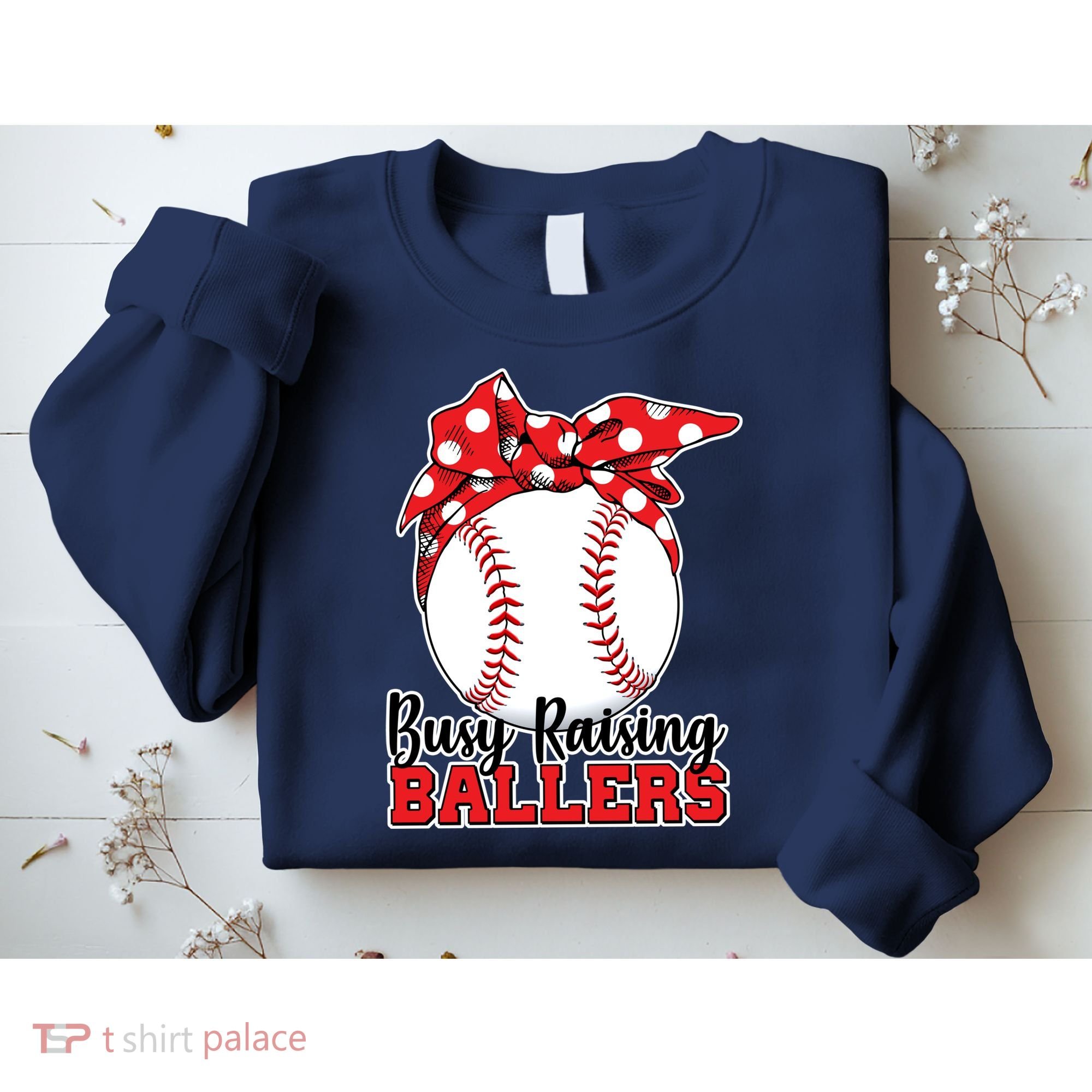 Busy Raising Ballers Baseball Parents Sweatshirt