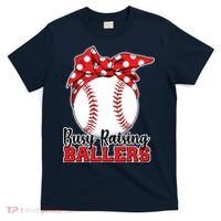 Busy Raising Ballers Baseball Parents T-Shirt thumb 0