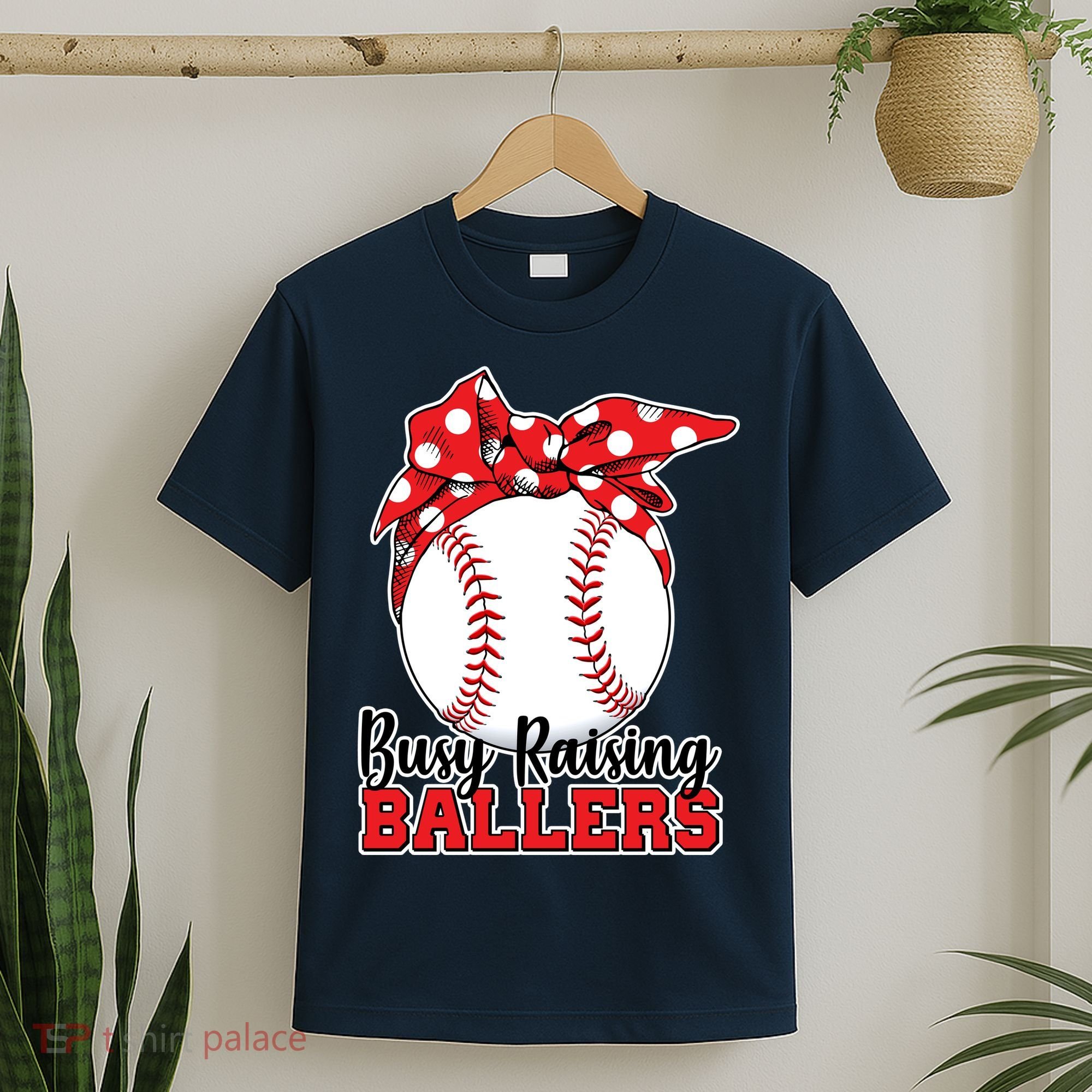 Busy Raising Ballers Baseball Parents T-Shirt
