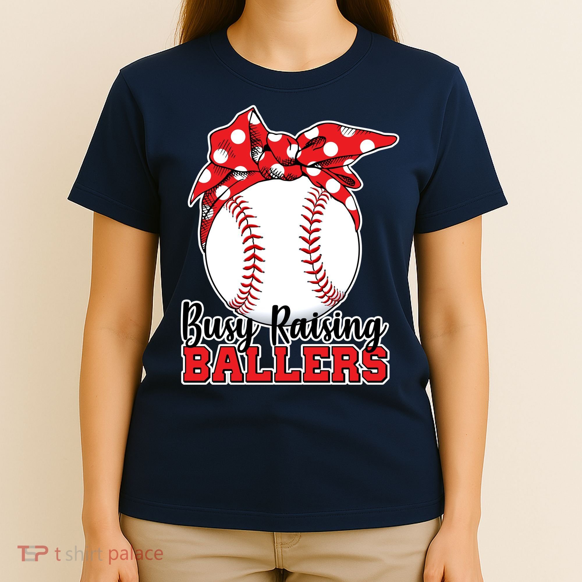 Busy Raising Ballers Baseball Parents T-Shirt