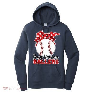Busy Raising Ballers Baseball Parents Women's Hoodie