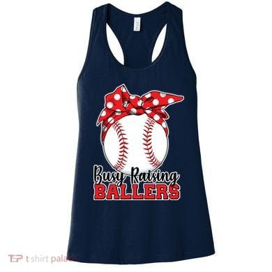 Busy Raising Ballers Baseball Parents Women's Tank Top