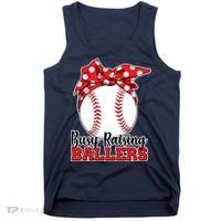 Busy Raising Ballers Baseball Parents Tank Top thumb 0