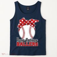 Busy Raising Ballers Baseball Parents Tank Top thumb 2