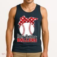 Busy Raising Ballers Baseball Parents Tank Top thumb 3