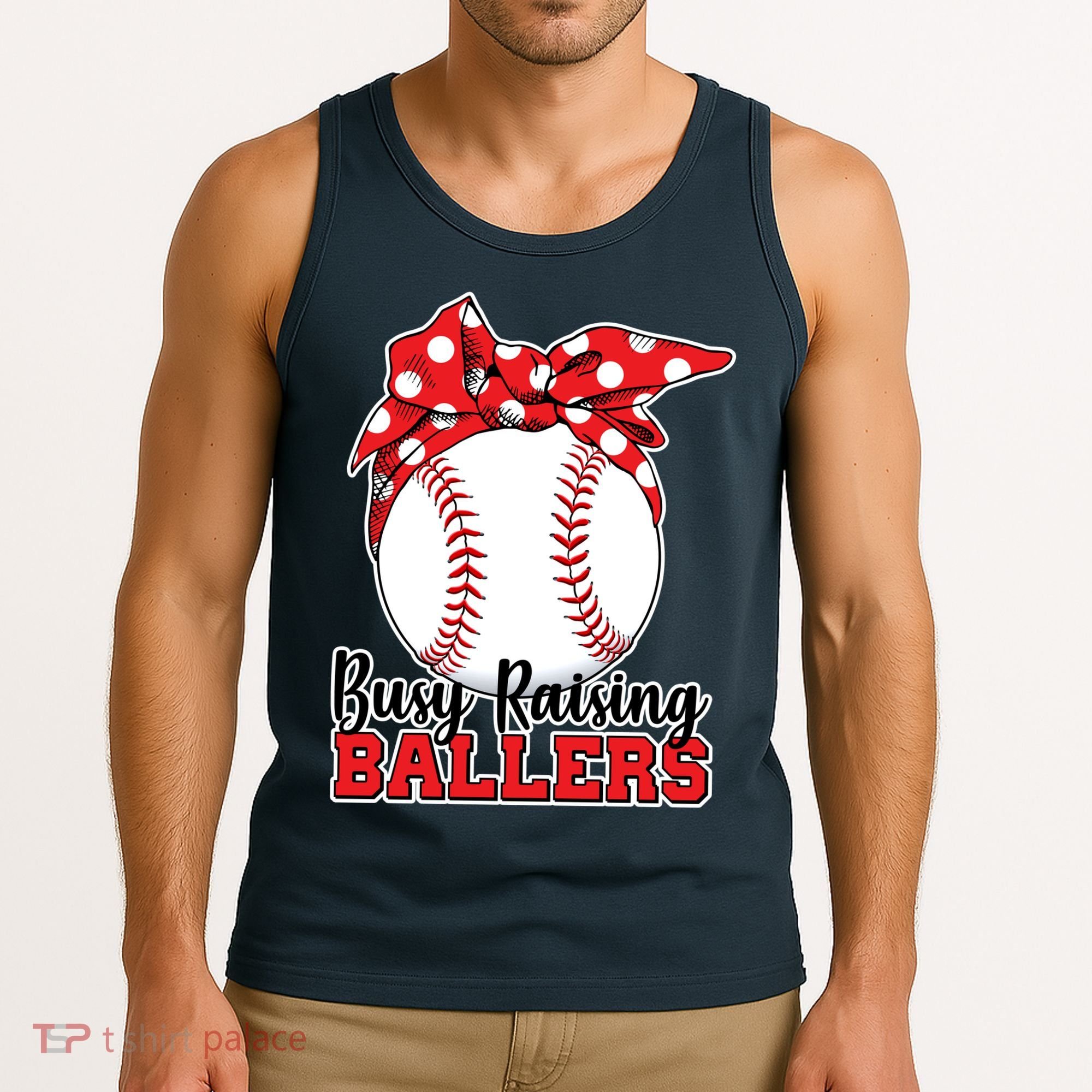 Busy Raising Ballers Baseball Parents Tank Top