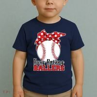 Busy Raising Ballers Baseball Parents Toddler T-Shirt thumb 2