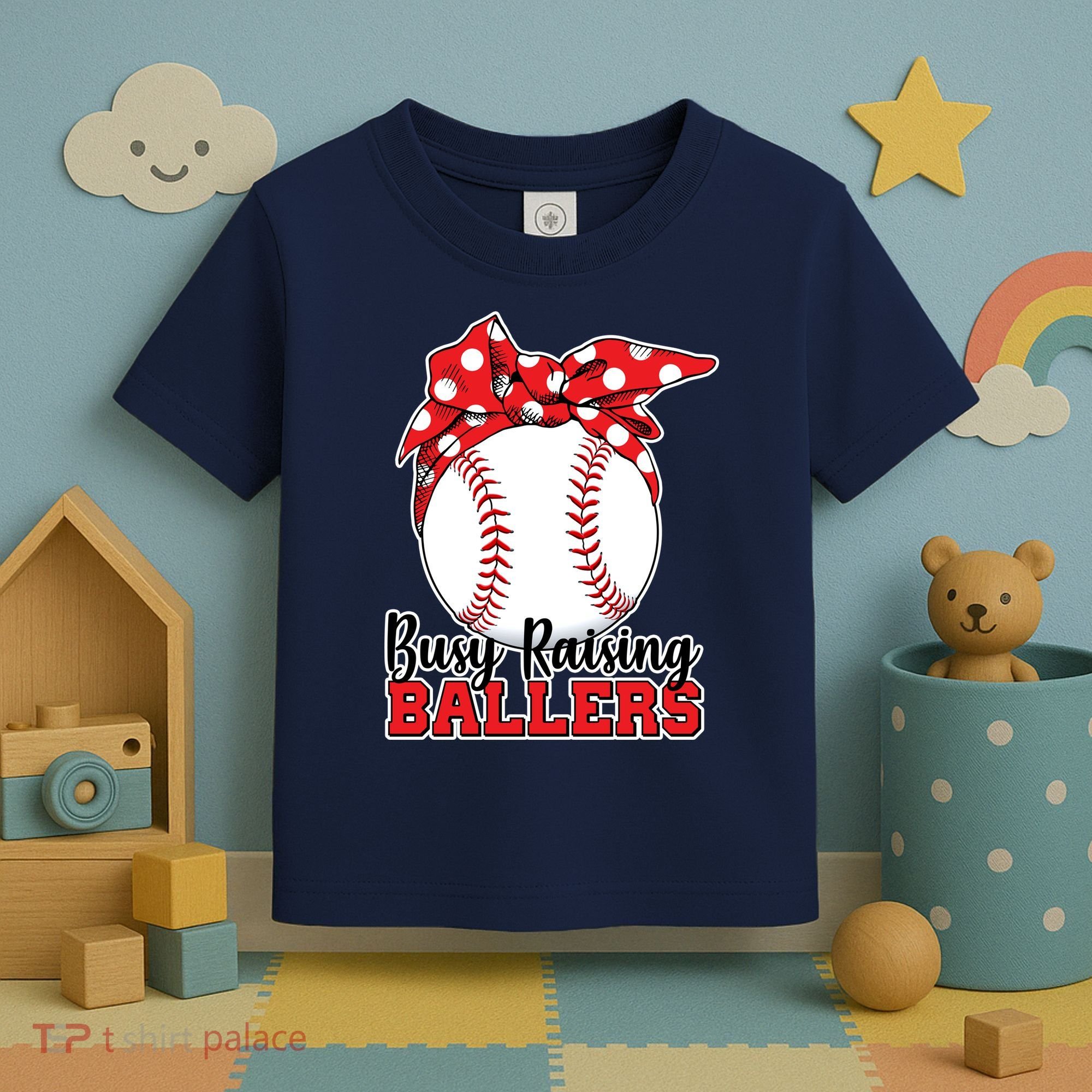 Busy Raising Ballers Baseball Parents Toddler T-Shirt
