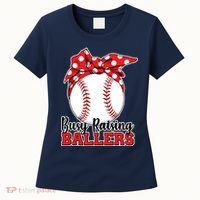 Busy Raising Ballers Baseball Parents Women's T-Shirt thumb 0