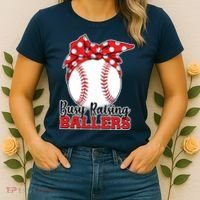 Busy Raising Ballers Baseball Parents Women's T-Shirt thumb 2