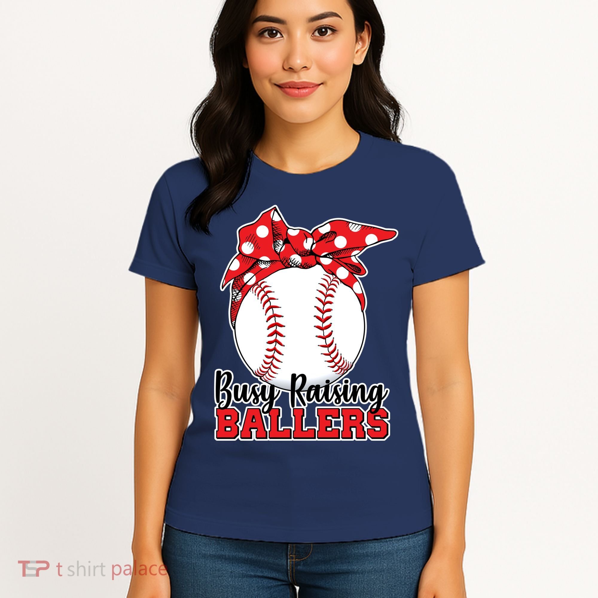 Busy Raising Ballers Baseball Parents Women's T-Shirt