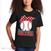 Busy Raising Ballers Baseball Parents Kids T-Shirt thumb 2
