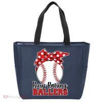 Busy Raising Ballers Baseball Parents Tote Bag thumb 0