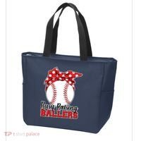 Busy Raising Ballers Baseball Parents Tote Bag thumb 3