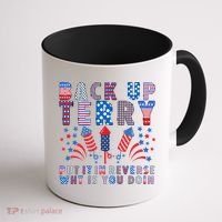 Back Up Terry Put It In Reverse Firework Funny 4th Of July Great Gift Coffee Mug thumb 1