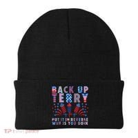 Back Up Terry Put It In Reverse Firework Funny 4th Of July Great Gift Beanie thumb 0