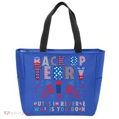 Back Up Terry Put It In Reverse Firework Funny 4th Of July Great Gift Tote Bag