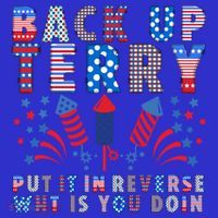 Back Up Terry Put It In Reverse Firework Funny 4th Of July Great Gift Tote Bag thumb 4