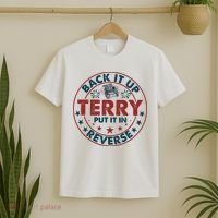 Back Up Terry Put It In Reverse Firework Vintage 4th Of July T-Shirt thumb 2