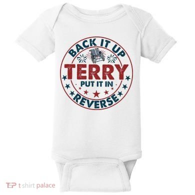 Back Up Terry Put It In Reverse Firework Vintage 4th Of July Baby Bodysuit