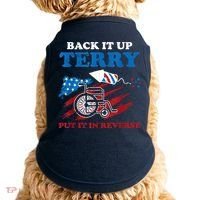 Back Up Terry Put It In Reverse 4th Of July Funny Patriotic Doggie Tank thumb 0