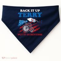 Back Up Terry Put It In Reverse 4th Of July Funny Patriotic USA-Made Doggie Bandana thumb 0