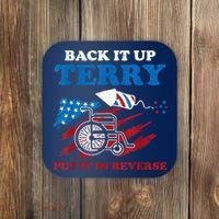 Back Up Terry Put It In Reverse 4th Of July Funny Patriotic Coaster thumb 0