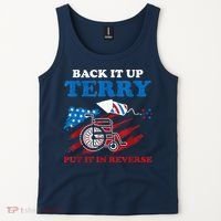 Back Up Terry Put It In Reverse 4th Of July Funny Patriotic Tank Top thumb 2