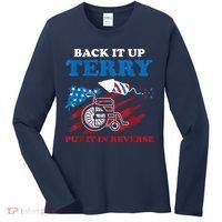Back Up Terry Put It In Reverse 4th Of July Funny Patriotic Women's Long Sleeve Shirt thumb 0