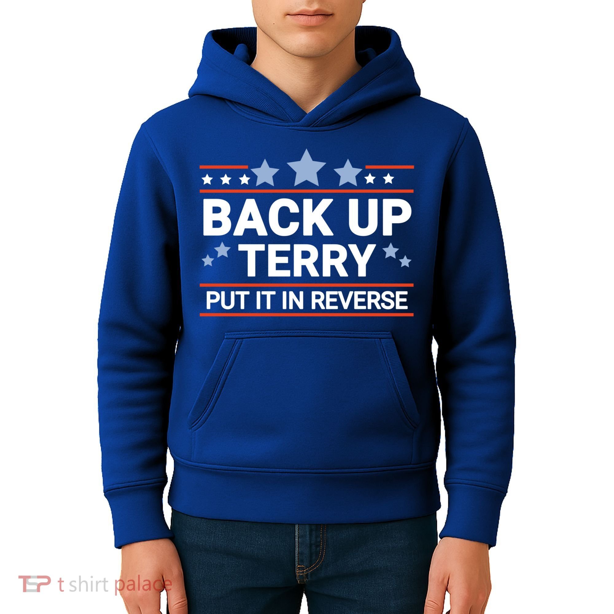 Back Up Terry Put It In Reverse Funny 4th Of July Gift Kids Hoodie