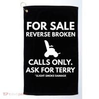 Back Up Terry Put It In Reverse Cool Gift Golf Towel thumb 0