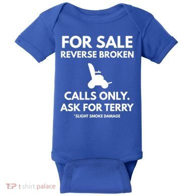 Back Up Terry Put It In Reverse Cool Gift Baby Bodysuit