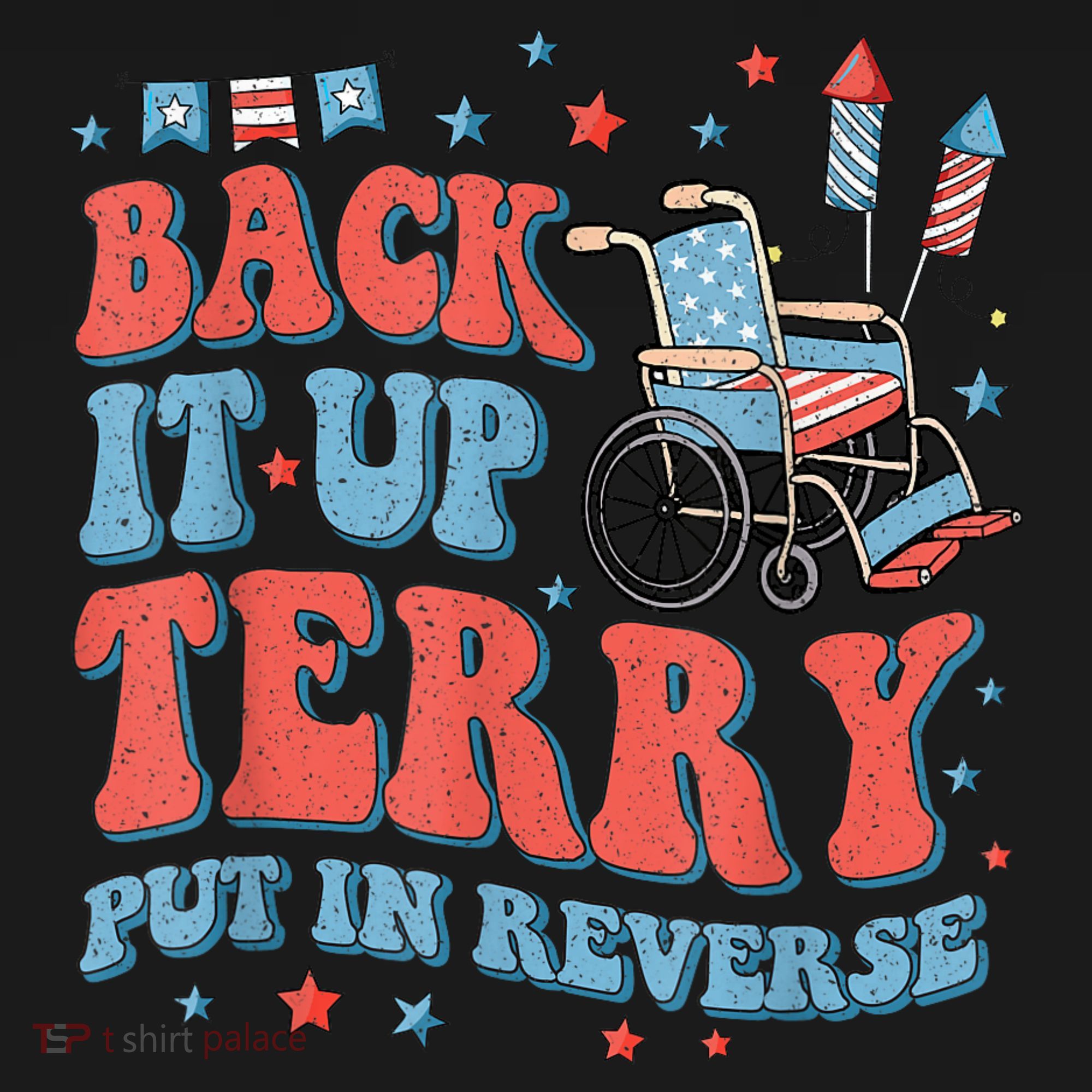 Back Up Terry Put It In Reverse Firework Funny 4th Of July Shirts Coaster