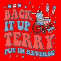 Back Up Terry Put It In Reverse Firework Funny 4th Of July Shirts Santa Hat thumb 1