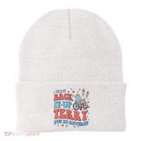 Back Up Terry Put It In Reverse Firework Funny 4th Of July Shirts Beanie thumb 0