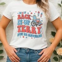 Back Up Terry Put It In Reverse Firework Funny 4th Of July Shirts Women's T-Shirt thumb 2