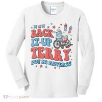Back Up Terry Put It In Reverse Firework Funny 4th Of July Shirts Kids Long Sleeve Shirt thumb 0